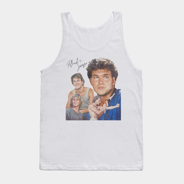 Patrick Swayze Retro Tribute Tank Top by darklordpug